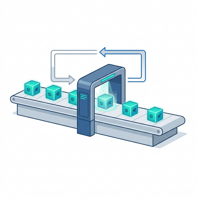 For Loop Conveyor Concept Diagram