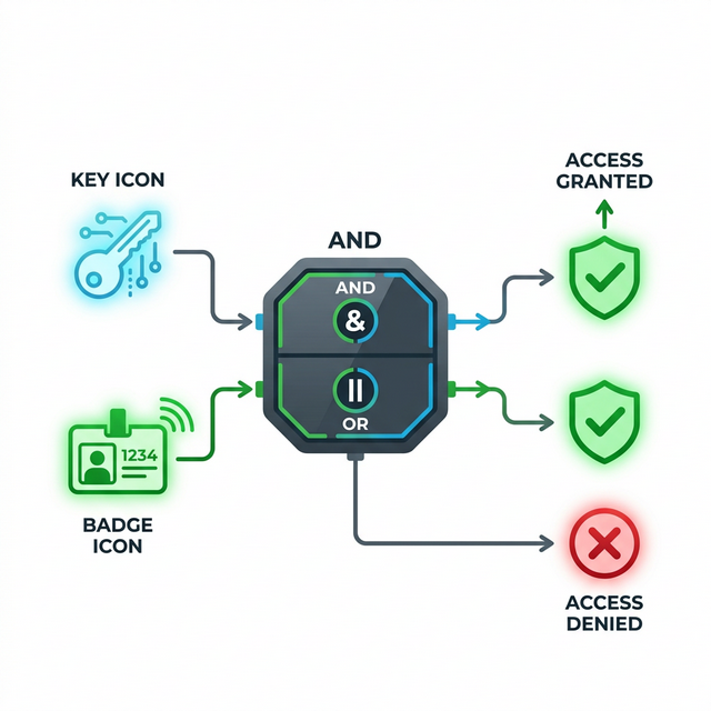 Logic Gates Visualization Concept Diagram